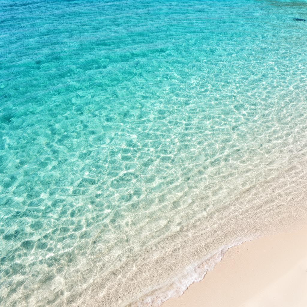 Eau turquoise et sable fin